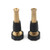 Antrader 4 Inch Brass Twist Nozzle Adjustable Hose Spray Nozzle 2 Pack