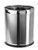Brelso Small Office Trash Can Open Top Small Wastebasket Bin Stainless Steel Garbage Can Invisi Overlap  Metal Decorative Waste Basket for Powder Room Vanity Bathroom Home Modern
