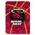 NBA Miami Heat  Shadow Play  Raschel Throw Blanket 60  x 80