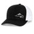 Low Key Caps   Trucker Snapback Baseball Hat   Mountain Black White