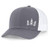 Low Key Caps   Trucker Snapback Baseball Hat   Tree Graphite White