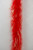 Marabou Feather Boa 2 Yards Long  72   22 Grams  RED w Gold Lurex