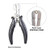 Fusion Bond Crusher Pliers Tool for Micro Ring Bead Keratin Hair Extensions
