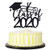 PALASASA Class of 2020 Cake Topper   2020 Congrats Grad Cake Topper for Graduation Party Decorations Graduate Supplies  black