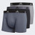 adidas Men s Performance Trunks Underwear  3 Pack  Onix Black Black Onix Grey Black MEDIUM