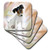 3dRose cst_4236_1 Jack Russell Terrier-Soft Coasters, Set of 4