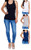 Womens Tank Tops Basic Cotton Ribbed Racerback Tanktop  3 Pack   Large Assortment 1