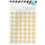 Heidi Swapp 312578 2 Sheets Memory Planner Glitter Stickers Gold