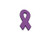 50 Pack Alzheimers Awareness Purple Ribbon Silicone Pins  50 Pins in a Bag