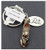 Disney Parks Keychain   Metal Princess Cinderella Shoe
