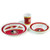 NCAA Florida State Seminoles Kids Dish Set  3 Piece  Maroon