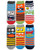 Jefferies Socks Boys  Little Monster Pattern Crew Socks 6 Pair Pack Multi Medium