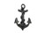 Hampton Nautical Decorative Cast Iron Wall Decor Anchor Hook Antique Silver