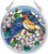 Amia Small Circle Blossoms And Bluebirds Suncatcher