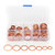 Farmunion 120Pcs 8 Sizes Aassorted Solid Copper Crush Washers Seal Assortment