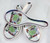 Antigua   Barbuda Map Pearl Souvenir Collectible Spoon Rest agc