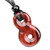 Infinity Magic Powers Knot Lucky Charm Evil Eye Protection Amulet Red Tiger Eye Gemstone Pendant Necklace