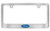 Ford Logo Chrome Plated Metal License Plate Frame Holder