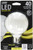 Feit Electric BPG2540 F 827 LED Decorative Frost Glass Filament LED Dimmable 40W Equivalent G25 Globe Light Bulb Soft White