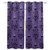 Edwiinsa Halloween Grimace Face Horror Design Kitchen Curtains Window Drapes Treatment 2 Panels Set for Kitchen Cafe Office 80W x 63L inch