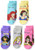 Disney Princess Girls 5 Pack Shorty Socks