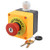 Nxtop 1NC 22mm Red Mushroom Emergency Stop Push Button Switch Key Reset AC 660V 10A Switch Station Box