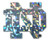 Notre Dame  Open Style  Silver Reflective 3D Decal Auto Sticker Emblem