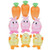 Bunny, Carrot, and Chick - Plastic Shaped Fillable Easter Egg Containers