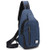 Sling Bag Chest Shoulder Backpack Crossbody Bags for Men Women Travel Outdoors  Small blue