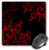 3dRose LLC 8 x 8 x 025 Inches Mouse Pad Two Corner Flourishes in Red Against A Black Background  mp 78095 1