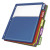 Poly Expanding Pocket Index Dividers 5 Tab Letter Multicolor per Pack Sold as 2 Package