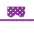 Teacher Created Resources Purple Polka Dots Scalloped Border Trim