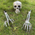 HINZER Halloween Graveyard Decor Realistic Skull Skeleton Stakes Ground Breaker   1 Realistic Skull and 2 Forearms Prop Skeleton for Outdoor Yard Lawn Stake Halloween Decorations