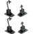 VideoSecu Universal Wall Ceiling Audio Speaker Mount for Home Theater Speaker Satellite Speaker Bracket   4 Packs MS40B4 WN3