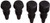 VINO AND BREW STOPPER COMBO PACK BLACK BEER BOTTLE STOPPER