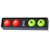 Volvik Vivid Golf Ball  Skull Edition 20 Red Green