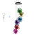 Solar Wind Chimes OutdoorLED Color Changing Solar Lights Outdoor Decor Mobile Wind Spinner Wind Chimes for Home Party Night Garden Decoration Sun