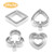 Yunko Poker Playing Bridge  Stainless Steel Cookie Cutter Fondant Cutter 12pcs   Set Diamond Heart