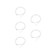 Geesatis Ukulele Accessory 5 PCS Nylon Ukulele Strings Replacement White Soprano Ukulele Strings