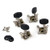 Geesatis Ukulele Tuning Pegs Black Ukulele Parts Tuning Pegs Machines Ukulele Replacement Accessories Tool 4 pcs