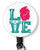 Love Nurse Retractable Badge Reel with Alligator Clip?Name Nurse ID Card Badge Holder Reel Decorative Custom Badge Holder