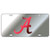 Craftique The University of Alabama Red on Silver A Laser Cut Inlaid Mirror Tag