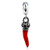 Crown Dangle Charm Italian Red Horn Bead Authentic 925 Sterling Silver Chili Pepper Bead