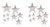 Beistle 53306-S Beistle 53306-S, 18 Piece Packaged Foil Star Cutouts, Assorted Sizes (Silver), Assorted Sizes, Silver