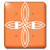 3dRose lsp 44276 2 Double Toggle Switch with White Celtic Design on a Tangerine Background