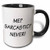 3dRose Get Shit Done Lettering Background Mug 11 oz Black White