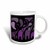 3dRose Awesome Elephant Abstract Art Original Two Tone Mug 11 oz Blue Purple