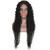 Middle Lace Front Part Long Loose Curly Natural Wigs Heat Resistant Replacement wig Half Hand Tied Full Wig Synthetic Lace Front Wigs for Women  1B black