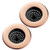 COOK with COLOR Set of 2 Sink Strainers Flexible Silicone Kitchen Sink Drainers Traps Food Debris and Prevents Clogs Large Wide 45 Diameter Rim  Black and Copper
