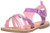 carter s Girls  Denali Hook and Loop Sandal PINK 7 M US Big Kid